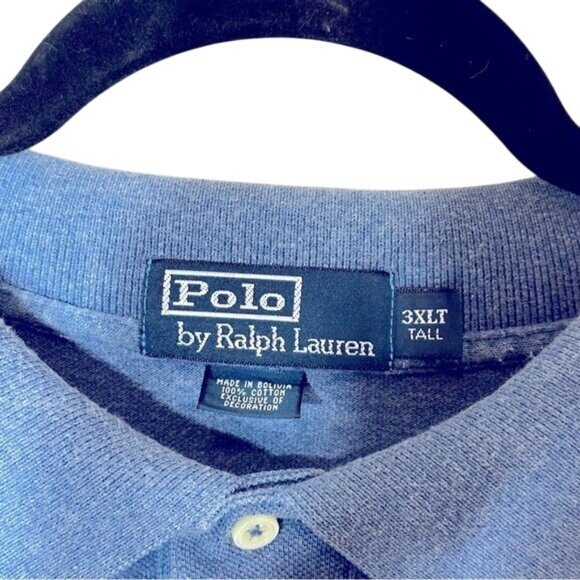 Men’s Polo by Ralph Lauren Blue Denim Color Polo Shirt 3XLT - Picture 4 of 5